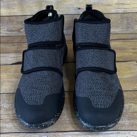 WB Moccasin Boots Size Mens 7 / Womens 8 Lees Black Knit  Style Synthetic Mesh - Picture 4 of 16